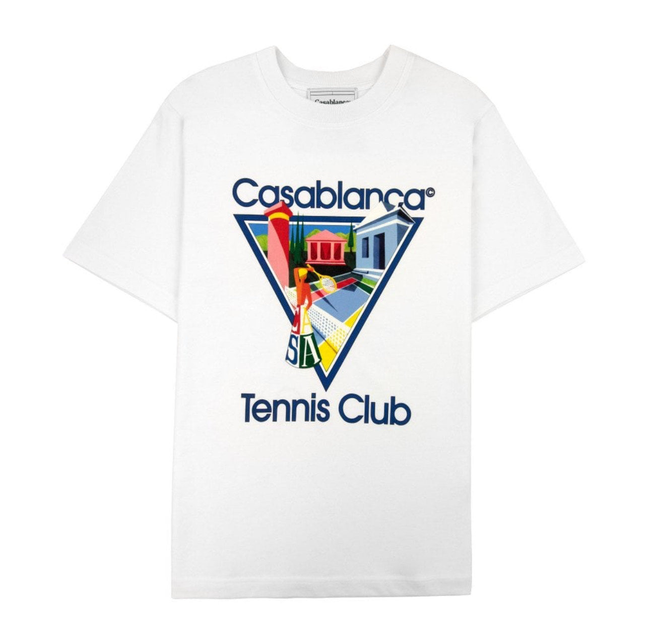 T-shirt casablanca tennis club blanc